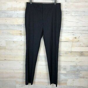 Ben Sherman Mens Dress Pants Blue Pinstripe 35